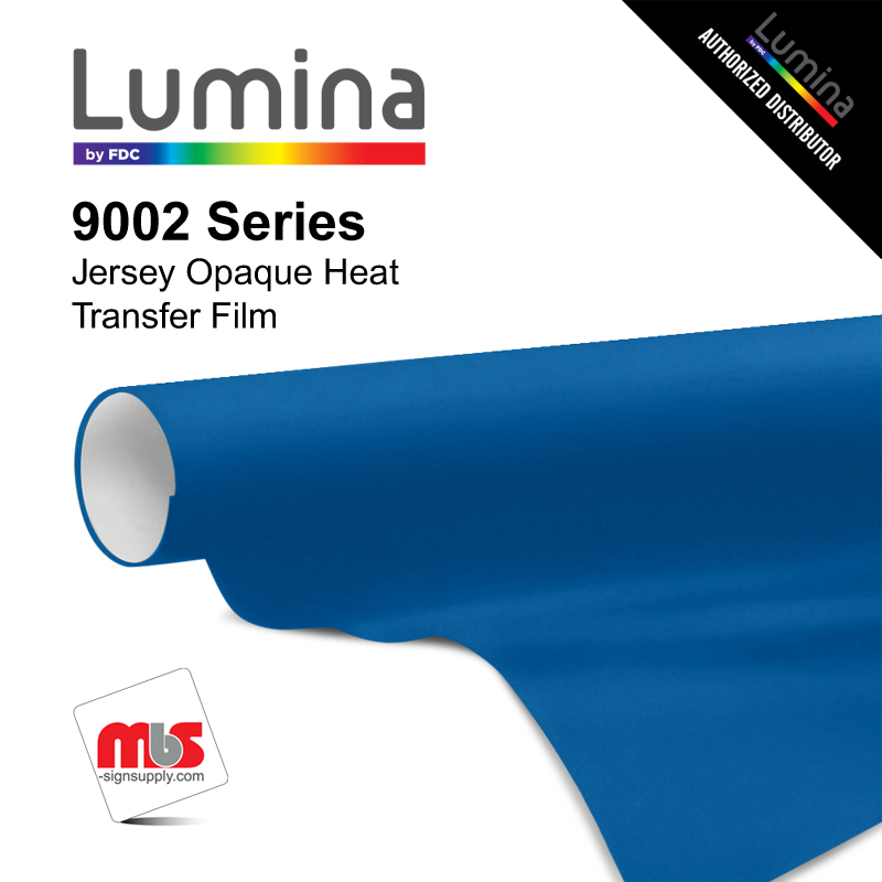 20'' x 5 Yards Lumina® 9002 Matte Blue 2 Year Unpunched 6.5 Mil Heat Transfer Vinyl (Color code 005)